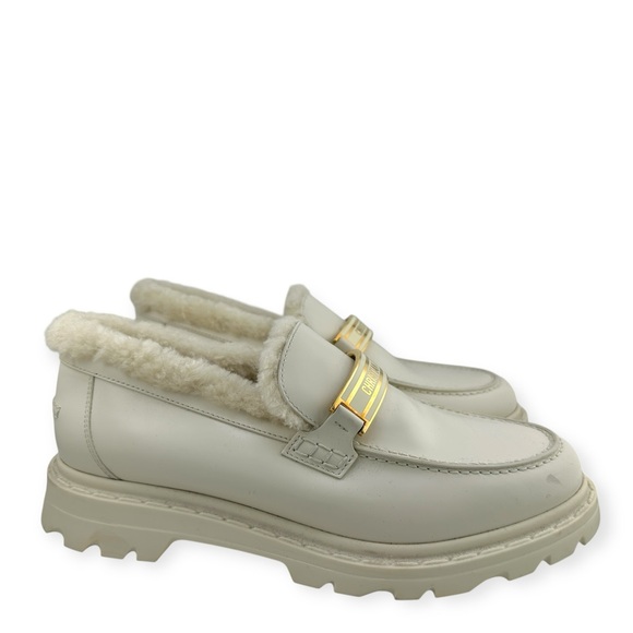 Christian Dior 'Code' Sherpa Loafers - Picture 1 of 5